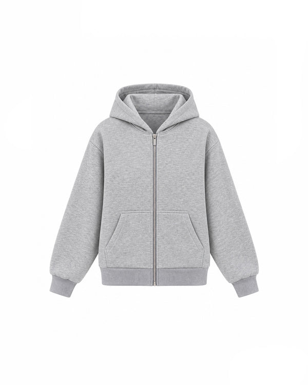 Lora plush zip-up sweatshirt